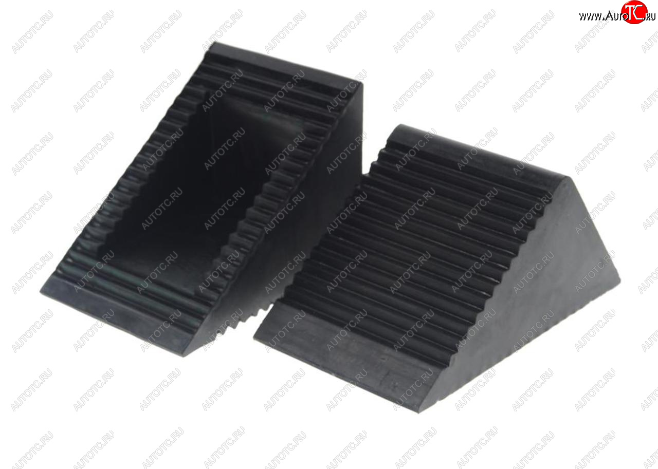1 199 р. Упор противооткатный резиновый 130х80х65мм 2шт. ROCKFORCE ROCKFORCE rf-trf3301  с доставкой в г. Керчь