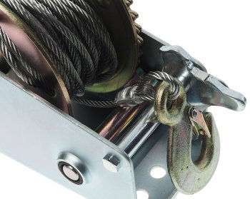 3 199 р. Лебедка барабанная 0.45т L=10м тросовая ROCKFORCE ROCKFORCE rf-trt1101c  с доставкой в г. Керчь. Увеличить фотографию 4