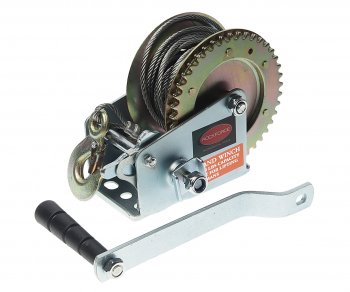 3 199 р. Лебедка барабанная 0.45т L=10м тросовая ROCKFORCE ROCKFORCE rf-trt1101c  с доставкой в г. Керчь. Увеличить фотографию 1