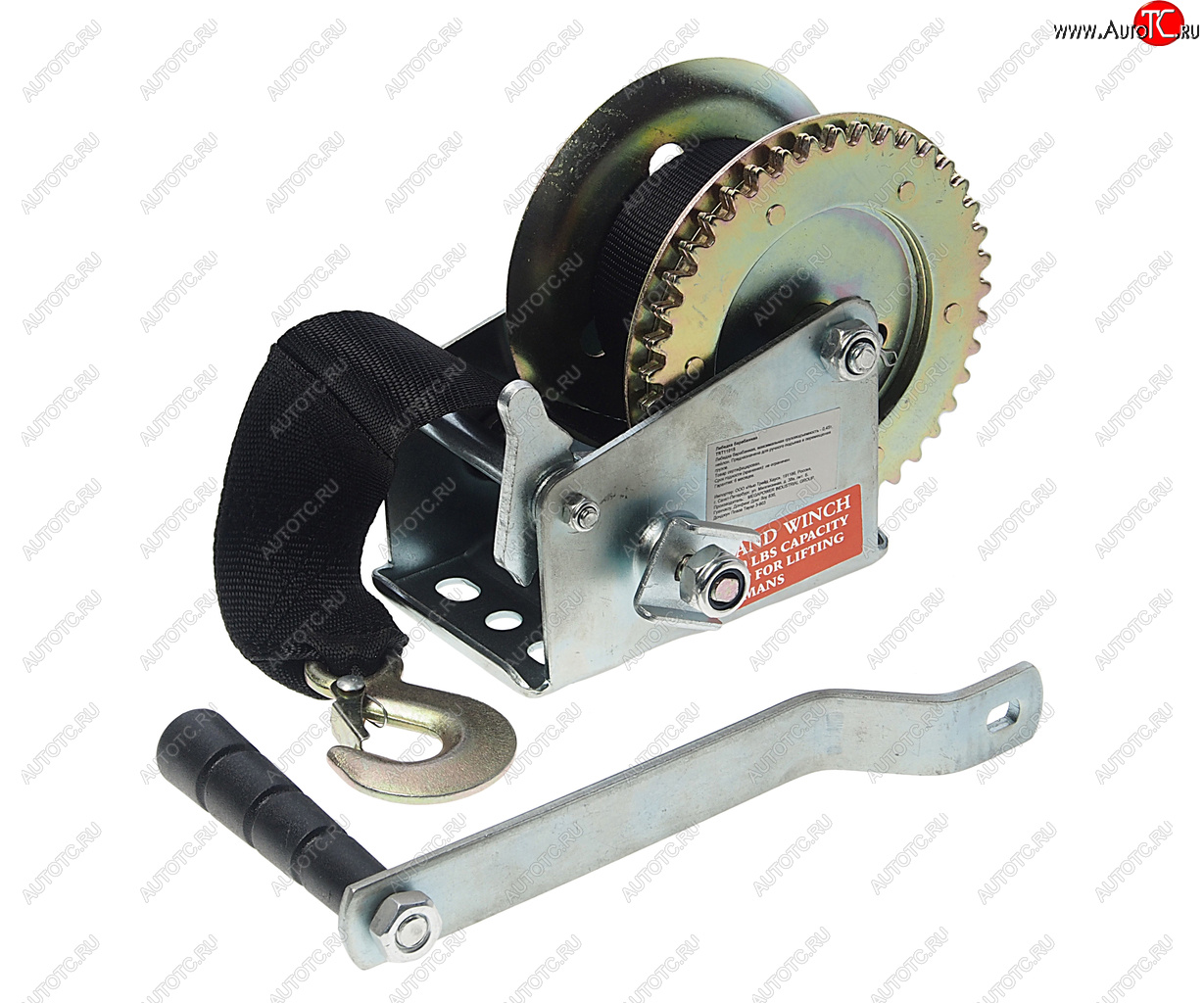 3 499 р. Лебедка барабанная 0.45т L=10м ленточная ROCKFORCE ROCKFORCE rf-trt1101s  с доставкой в г. Керчь
