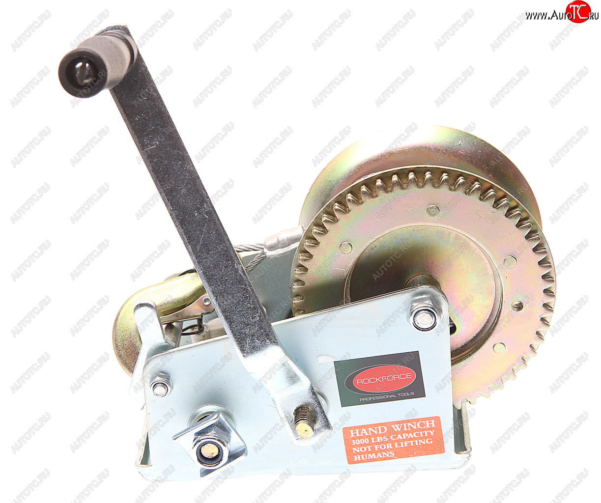 5 349 р. Лебедка барабанная 1.3т L=10м тросовая ROCKFORCE ROCKFORCE rf-trt1301c  с доставкой в г. Керчь