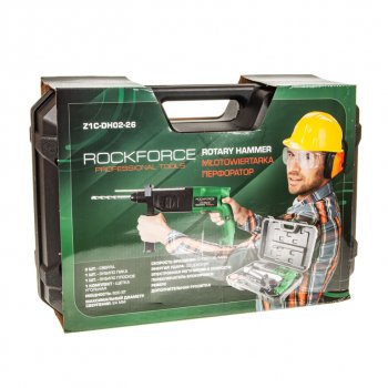 6 949 р. Перфоратор 800Вт 2.8Дж 1300обмин в кейсе ROCKFORCE ROCKFORCE rf-z1c-dh02-26  с доставкой в г. Керчь. Увеличить фотографию 6