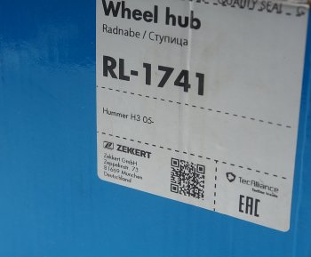 10 799 р. Ступица HUMMER H3 (05-) передняя с подшипником ZEKKERT ZEKKERT rl1741  с доставкой в г. Керчь. Увеличить фотографию 4