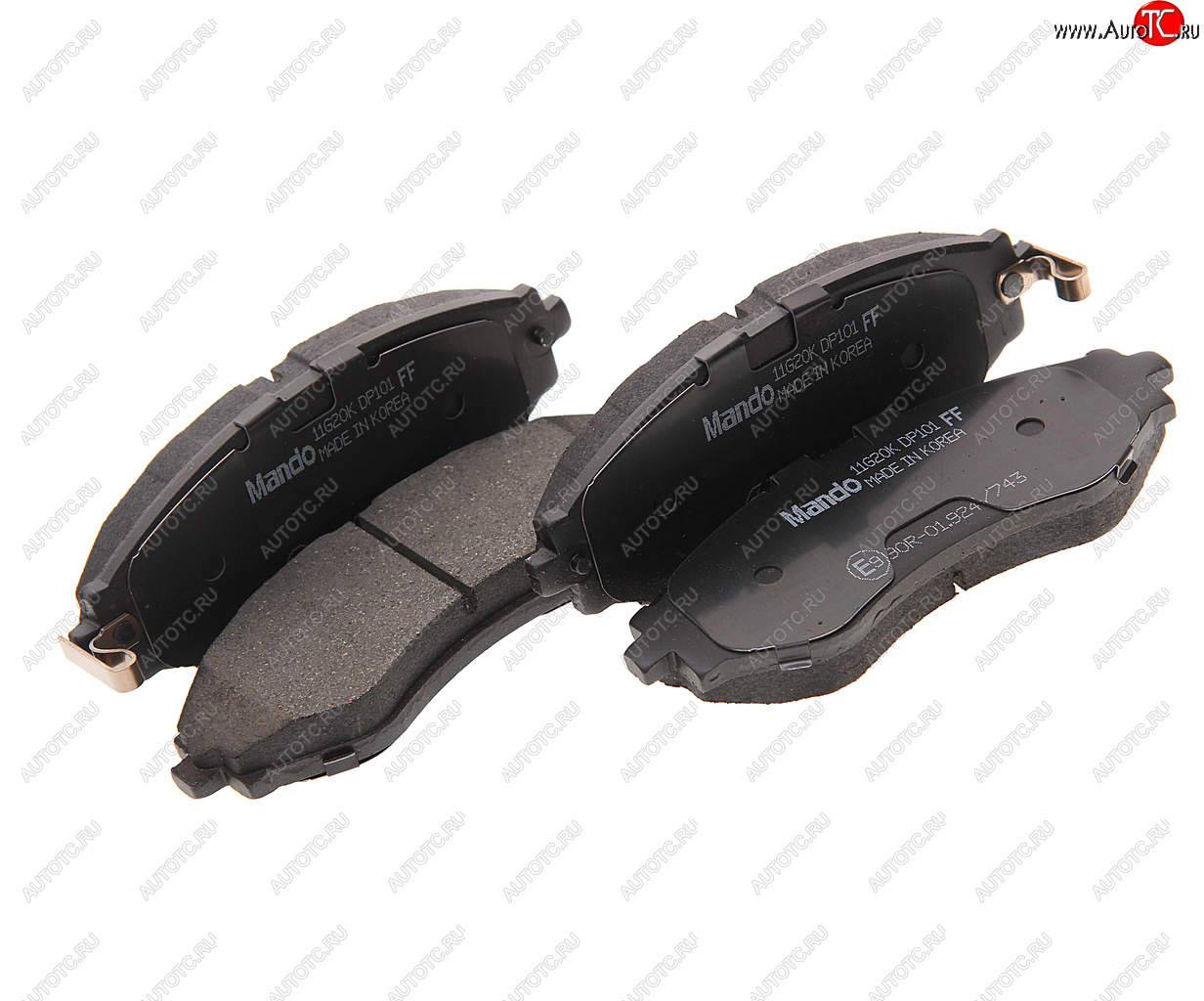 1 049 р. Колодки тормозные DAEWOO Nexia,Nubira CHEVROLET Lacetti (03-) передние (4шт.) MANDO MANDO rmpd08ns  с доставкой в г. Керчь