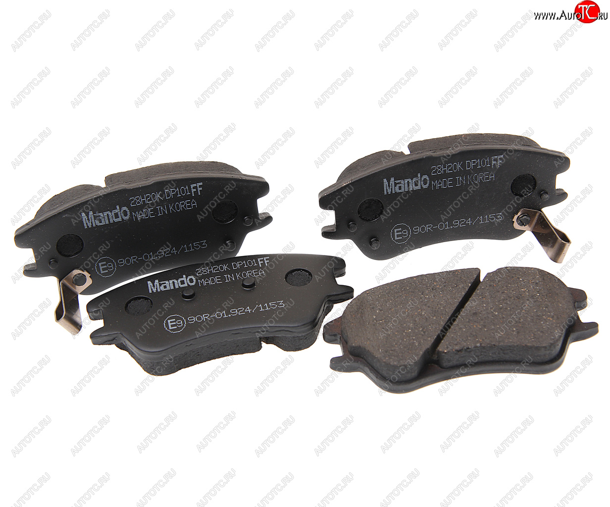 759 р. Колодки тормозные HYUNDAI Atos (05-) передние (4шт.) MANDO MANDO rmpk22  с доставкой в г. Керчь