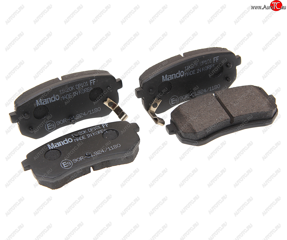 519 р. Колодки тормозные HYUNDAI i10 KIA Picanto (04-) задние (4шт.) MANDO MANDO rmpk30  с доставкой в г. Керчь