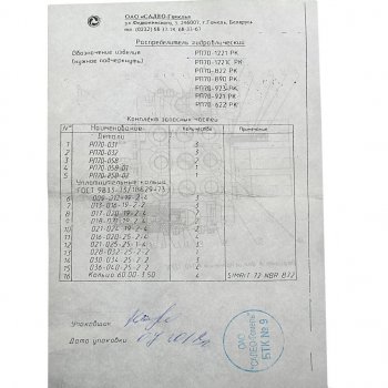 2 799 р. Ремкомплект гидрораспределителя РП70-1221 МТЗ САЛЕО-ГОМЕЛЬ (ГП) САЛЕО-ГОМЕЛЬ рп70-1221 рк  с доставкой в г. Керчь. Увеличить фотографию 3
