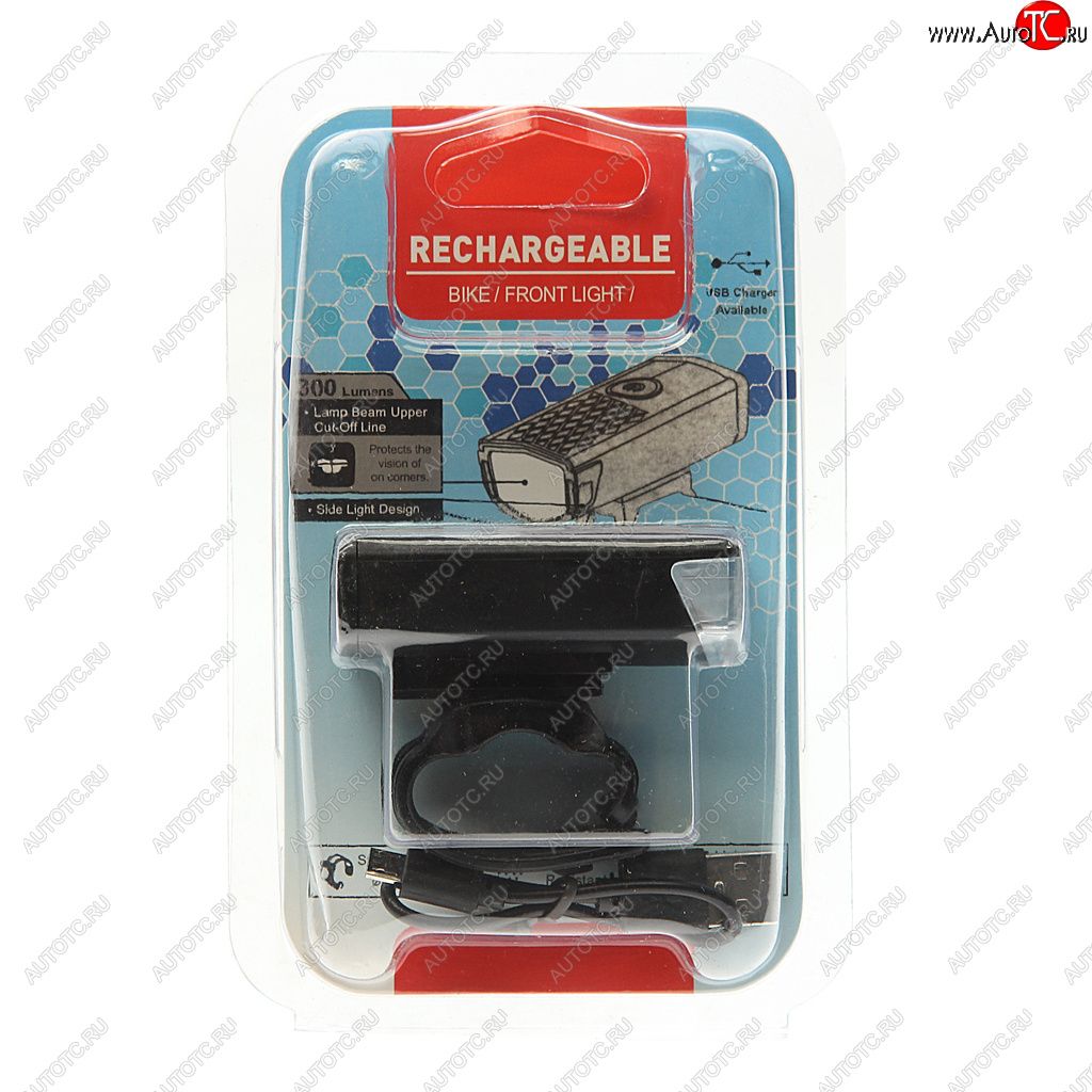 899 р. Фонарь велосипедный передний USB кабель с аккумулятором 800mAh Super Led NO NAME rpl-2255  с доставкой в г. Керчь