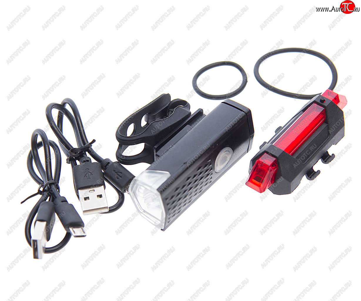 999 р. Фонарь велосипедный набор USB кабель с аккумулятором 480mAh Led NO NAME rpl-2255dc-918  с доставкой в г. Керчь