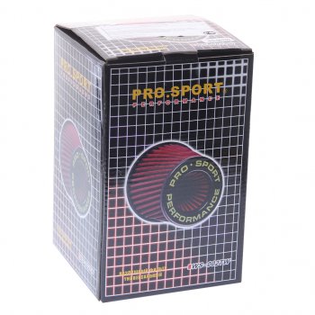 1 399 р. Фильтр воздушный PRO SPORT компакт угловой красный хром d=70 PRO SPORT rs-00769  с доставкой в г. Керчь. Увеличить фотографию 4