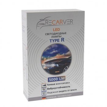 2 249 р. Лампа светодиодная 12V H27 PG13 5000Lm (2шт.) Type R RECARVER RECARVER rtrled50h27-2  с доставкой в г. Керчь. Увеличить фотографию 3