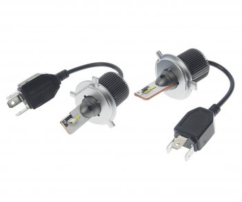 2 999 р. Лампа светодиодная 12V H4 P43t-38 5000Lm (2шт.) Type R RECARVER RECARVER rtrled50h4-2  с доставкой в г. Керчь. Увеличить фотографию 1