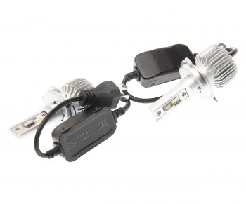 2 969 р. Лампа светодиодная 12V H4 P43t-38 4500Lm (2шт.) Type X5 OMEGALIGHT OMEGALIGHT rtx5led70h4-2  с доставкой в г. Керчь. Увеличить фотографию 2