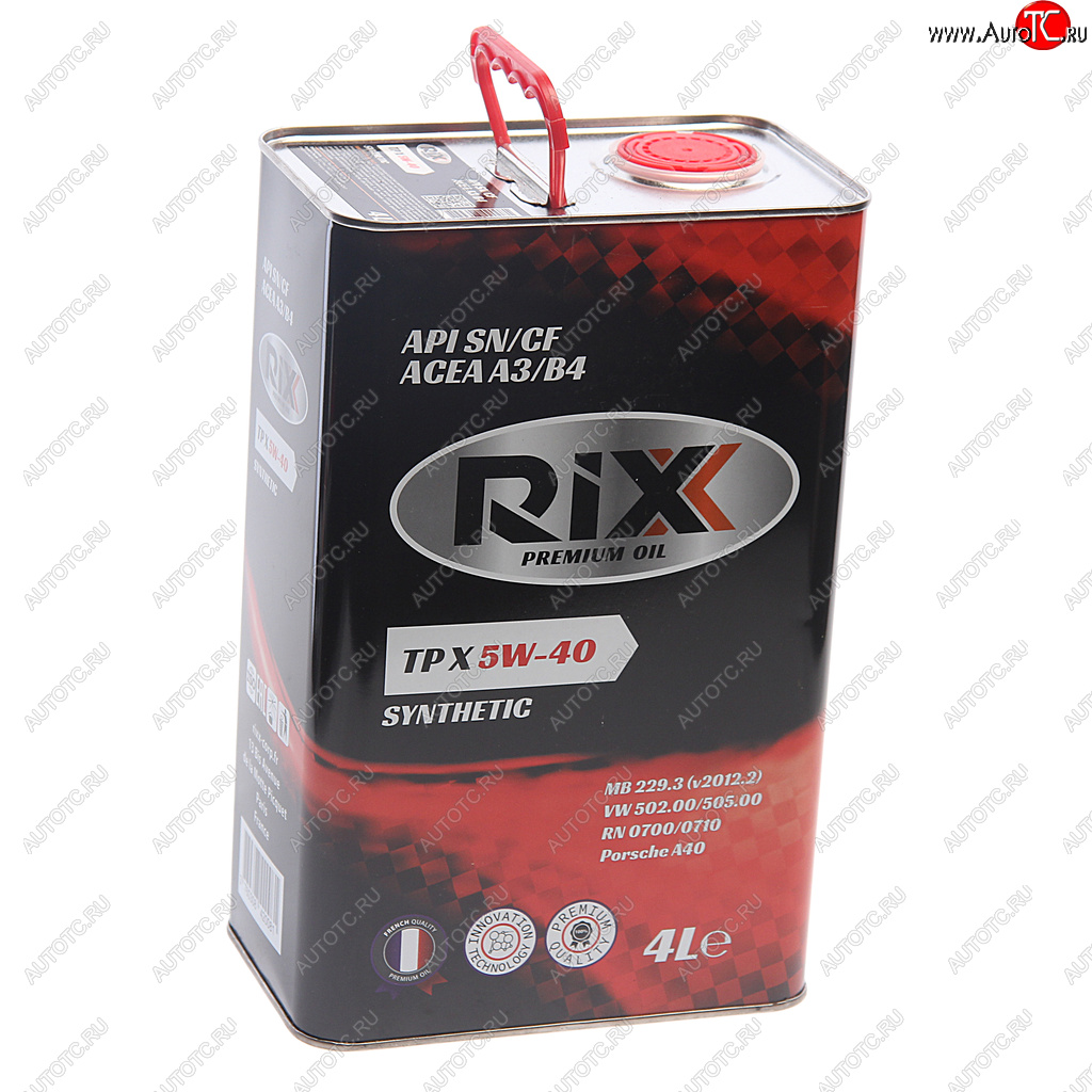 2 669 р. Масло моторное TP X SN/CF 5W40 синт.4л RIXX RIXX rx0007tpx RIXX rx0007tpx  с доставкой в г. Керчь