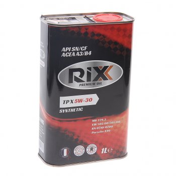 689 р. Масло моторное TP X SN/CF А3/В4 5W30 синт.1л RIXX RIXX rx0011tpx RIXX rx0011tpx  с доставкой в г. Керчь. Увеличить фотографию 1