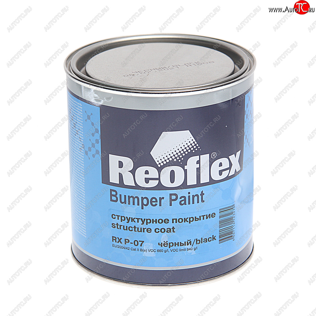 1 079 р. Краска для бамперов черная структурная 0.75л REOFLEX REOFLEX rx p-07750  с доставкой в г. Керчь
