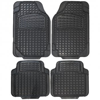 2 259 р. Коврик салона универсальный резина черный (4 предмета) SKYWAY SKYWAY s01704005  с доставкой в г. Керчь. Увеличить фотографию 1