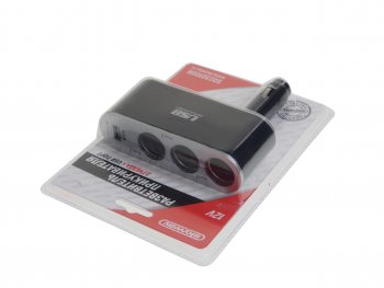 519 р. Разветвитель прикуривателя 3-х гнездовой 12V 1USB SKYWAY SKYWAY s02301006  с доставкой в г. Керчь. Увеличить фотографию 1