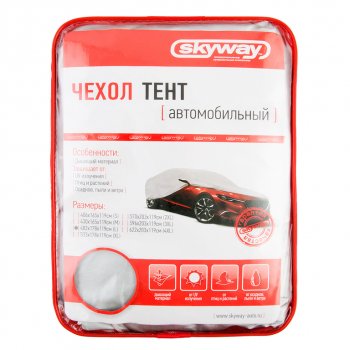 3 199 р. Тент на автомобиль (L) 482х178х119см SKYWAY SKYWAY s04401003  с доставкой в г. Керчь. Увеличить фотографию 2
