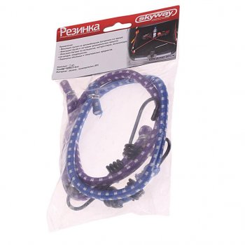 185 р. Жгут крепления груза эластичный 0.6мх8мм (2шт.) SKYWAY SKYWAY s06001004  с доставкой в г. Керчь. Увеличить фотографию 1