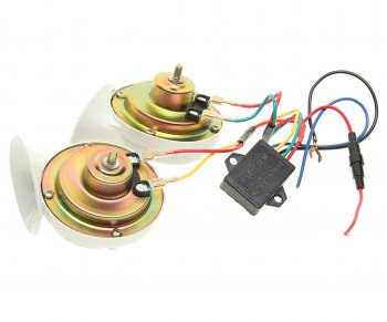 1 389 р. Сигнал звуковой 12V 410510Hz 18 мелодий комплект 2шт. SKYWAY SKYWAY s07601017  с доставкой в г. Керчь. Увеличить фотографию 2