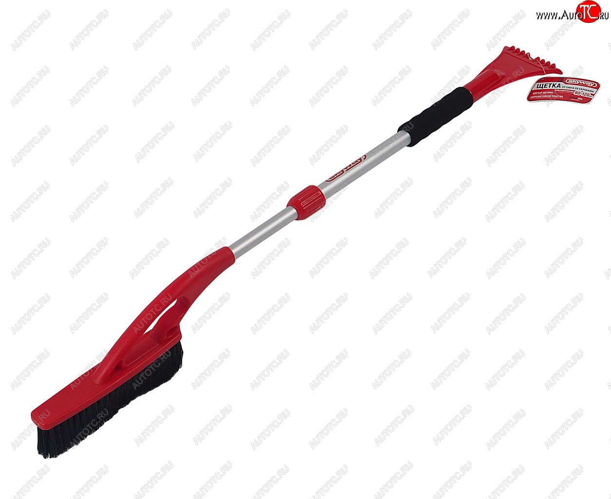 779 р. Щетка со скребком телескопическая 90-120см красно-черная SKYWAY SKYWAY s07801004  с доставкой в г. Керчь