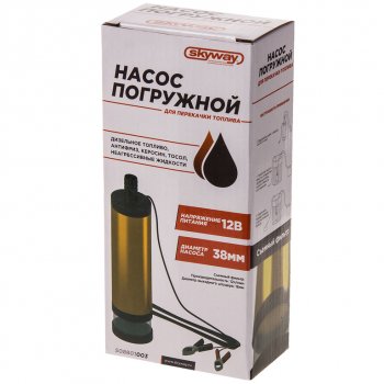 1 429 р. Насос для перекачки технических жидкостей 12V 12лмин. d=38мм с фильтром SKYWAY SKYWAY s08801003  с доставкой в г. Керчь. Увеличить фотографию 2
