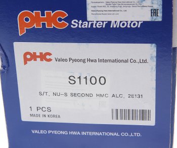 7 999 р. Стартер HYUNDAI i40 (14-) (6MT),Elantra (14-) VALEO PHC VALEO PHC s1100 VALEO PHC s1100  с доставкой в г. Керчь. Увеличить фотографию 5