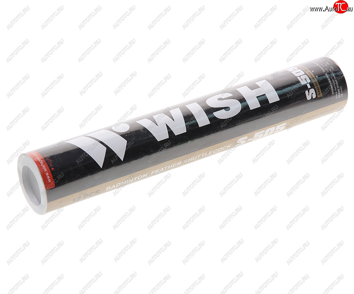 1 039 р. Волан для бадминтона (пероэва) средней скорости в тубе 12шт. WISH WISH s-505  с доставкой в г. Керчь