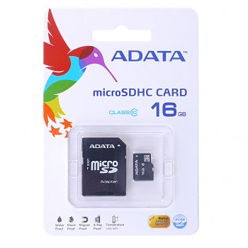 Карта памяти 16GB MicroSD class 10 + SD адаптер SMART BUY SMART BUY sb16gbsdcl10-01