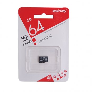 Карта памяти 64GB MicroSD class 10 SMART BUY SMART BUY sb64gbsdcl10-00le