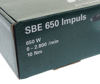 10 249 р. Дрель ударная 650Вт METABO METABO sbe 650  с доставкой в г. Керчь. Увеличить фотографию 7