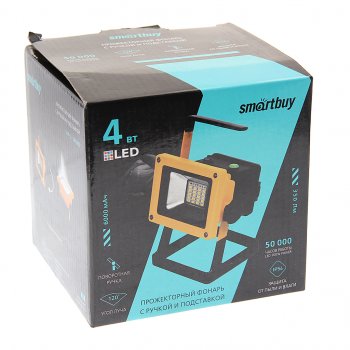 1 669 р. Фонарь-прожектор аккумуляторный SMART BUY SMART BUY sbf-3-24smd  с доставкой в г. Керчь. Увеличить фотографию 4