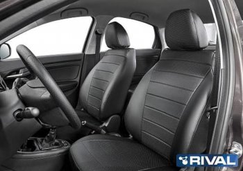 5 999 р. Авточехлы HYUNDAI Elantra седан (16-) экокожа черные комплект RIVAL RIVAL sc.2306.1 RIVAL sc.2306.1  с доставкой в г. Керчь. Увеличить фотографию 2