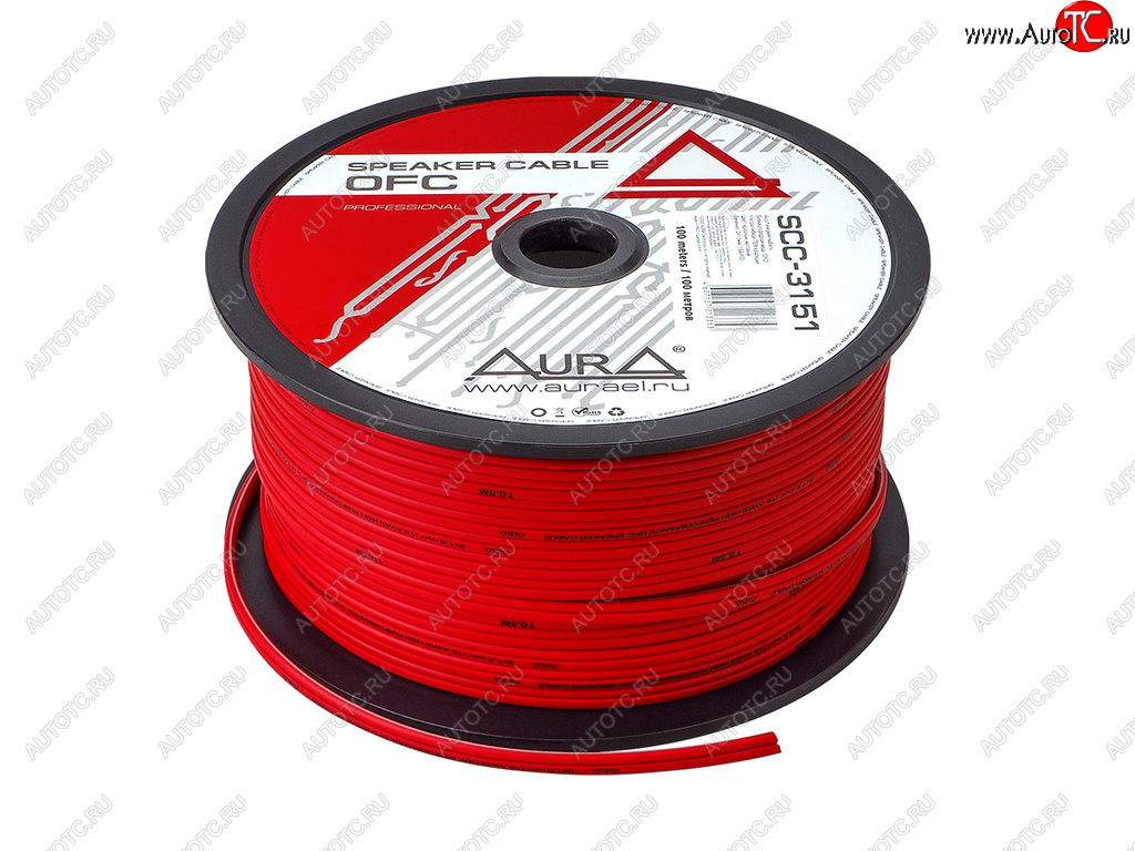 224 р. Кабель акустический 16Ga (2х1.5мм) 1м AURA AURA scc-3151 100м  с доставкой в г. Керчь