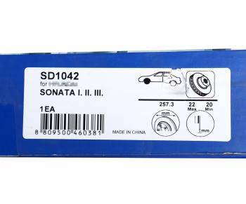 2 259 р. Диск тормозной HYUNDAI Sonata 2 (94-) передний (1шт.) SANGSIN SANGSIN sd1042  с доставкой в г. Керчь. Увеличить фотографию 6