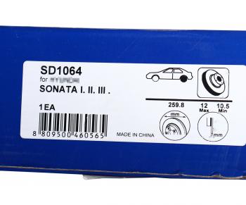 1 999 р. Диск тормозной HYUNDAI Sonata (94-) задний (1шт.) SANGSIN SANGSIN sd1064  с доставкой в г. Керчь. Увеличить фотографию 5