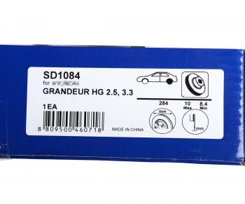 2 299 р. Диск тормозной HYUNDAI Grandeur (11-) KIA Optima (10-) задний (1шт.) SANGSIN SANGSIN sd1084  с доставкой в г. Керчь. Увеличить фотографию 4