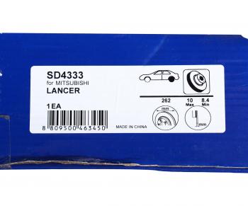 2 399 р. Диск тормозной MITSUBISHI Lancer (07-) задний (1шт.) SANGSIN SANGSIN sd4333  с доставкой в г. Керчь. Увеличить фотографию 6