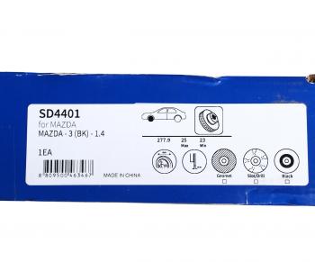 3 299 р. Диск тормозной MAZDA 3 (03-12) (1.6),5 (05-) (R15) передний (1шт.) SANGSIN SANGSIN sd4401  с доставкой в г. Керчь. Увеличить фотографию 4