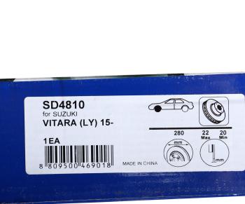 2 559 р. Диск тормозной SUZUKI Grand Vitara (15-) передний (1шт.) SANGSIN SANGSIN sd4810  с доставкой в г. Керчь. Увеличить фотографию 7