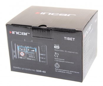 9 449 р. Видеорегистратор с радар-детектором GPS INCAR INCAR sdr-40 tibet  с доставкой в г. Керчь. Увеличить фотографию 4