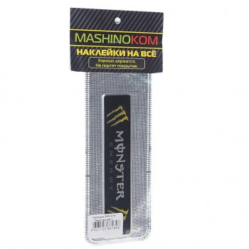 190 р. Наклейка металлическая 3D Монстер маленький 120х26мм MASHINOKOM MASHINOKOM shk 014  с доставкой в г. Керчь. Увеличить фотографию 1