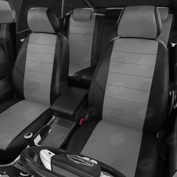 7 949 р. Авточехлы SKODA Rapid (12-) VW Polo (20-) лифтбек экокожа черно-серые AVTOLIDER AVTOLIDER sk23-0401-ec02  с доставкой в г. Керчь. Увеличить фотографию 2