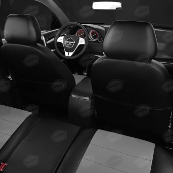 7 949 р. Авточехлы SKODA Rapid (12-) VW Polo (20-) лифтбек экокожа черно-серые AVTOLIDER AVTOLIDER sk23-0401-ec02  с доставкой в г. Керчь. Увеличить фотографию 7