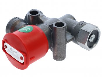 2 199 р. Клапан растормаживания прицепа (красная кнопка) S&K GMBH S&K GMBH sk-3170016-01  с доставкой в г. Керчь. Увеличить фотографию 1
