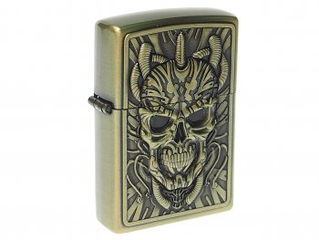 299 р. Зажигалка бензиновая JIANTAI NO NAME skull  с доставкой в г. Керчь. Увеличить фотографию 1