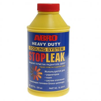 Герметик радиатора 325мл Stop Leak Liquid ABRO ABRO sl-624