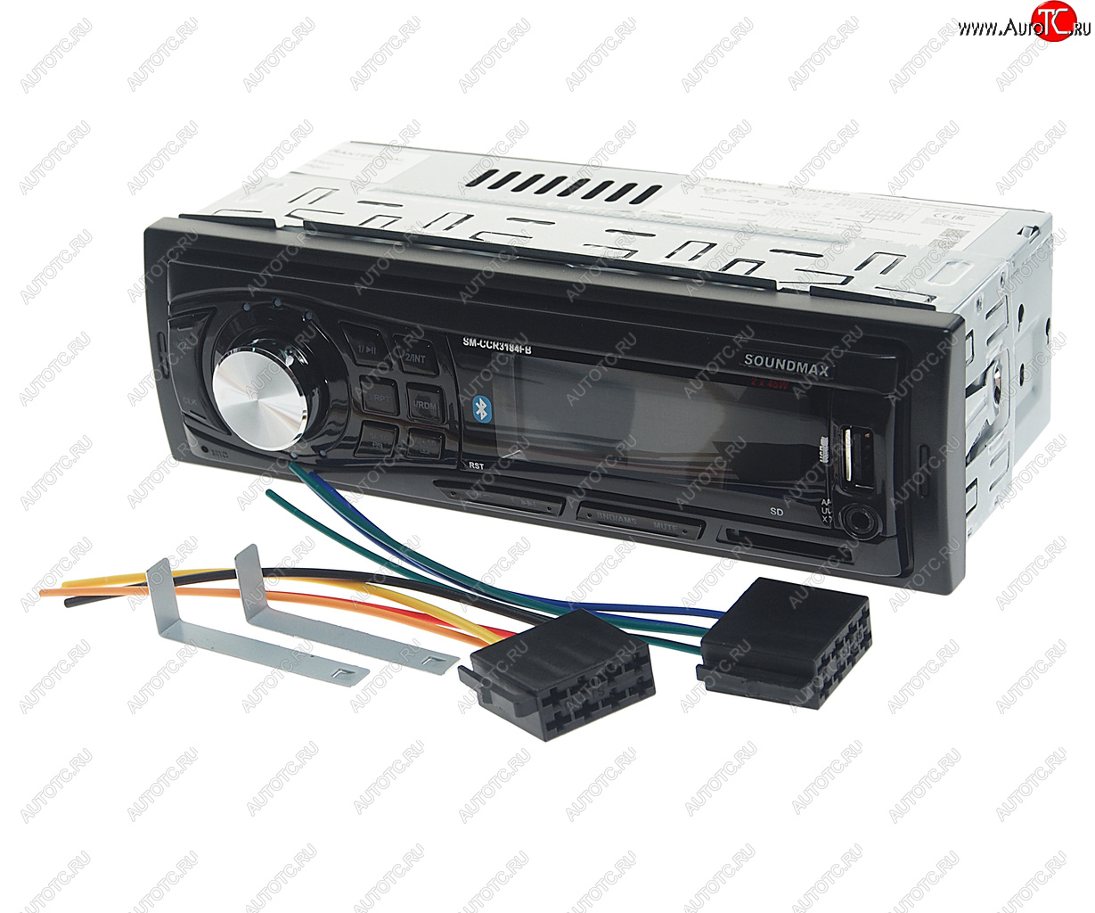 2 399 р. Магнитола автомобильная 1DIN 24V SOUNDMAX SOUNDMAX sm-ccr3184fb  с доставкой в г. Керчь