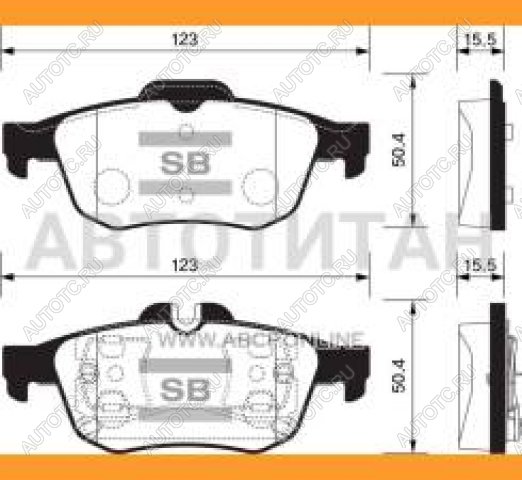 1 769 р. Колодки тормозные задние (4шт.) SANGSIN Nissan Primera 3 универсал P12 (2002-2008)  с доставкой в г. Керчь